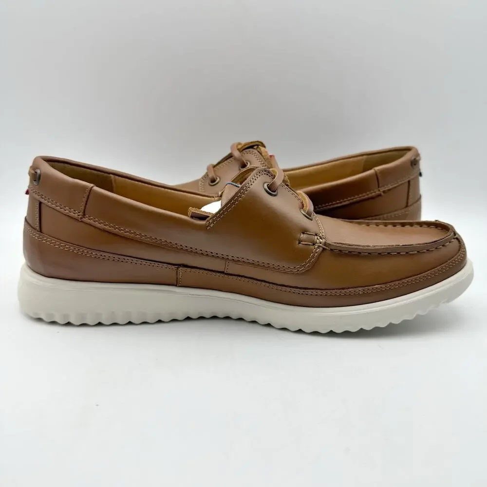Mephisto Mens Trevis Boat Shoes US 7.5 EU 41.5 Brown Leather NWOB